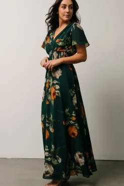 Discount Baltic Born Birdie Maxi Dress | Deep Topaz Floral