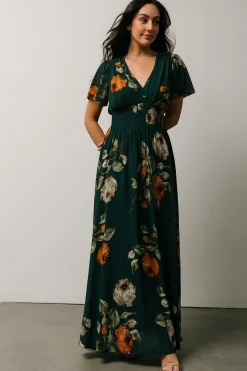 Discount Baltic Born Birdie Maxi Dress | Deep Topaz Floral