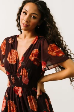 Discount Baltic Born Birdie Maxi Dress | Eggplant Floral