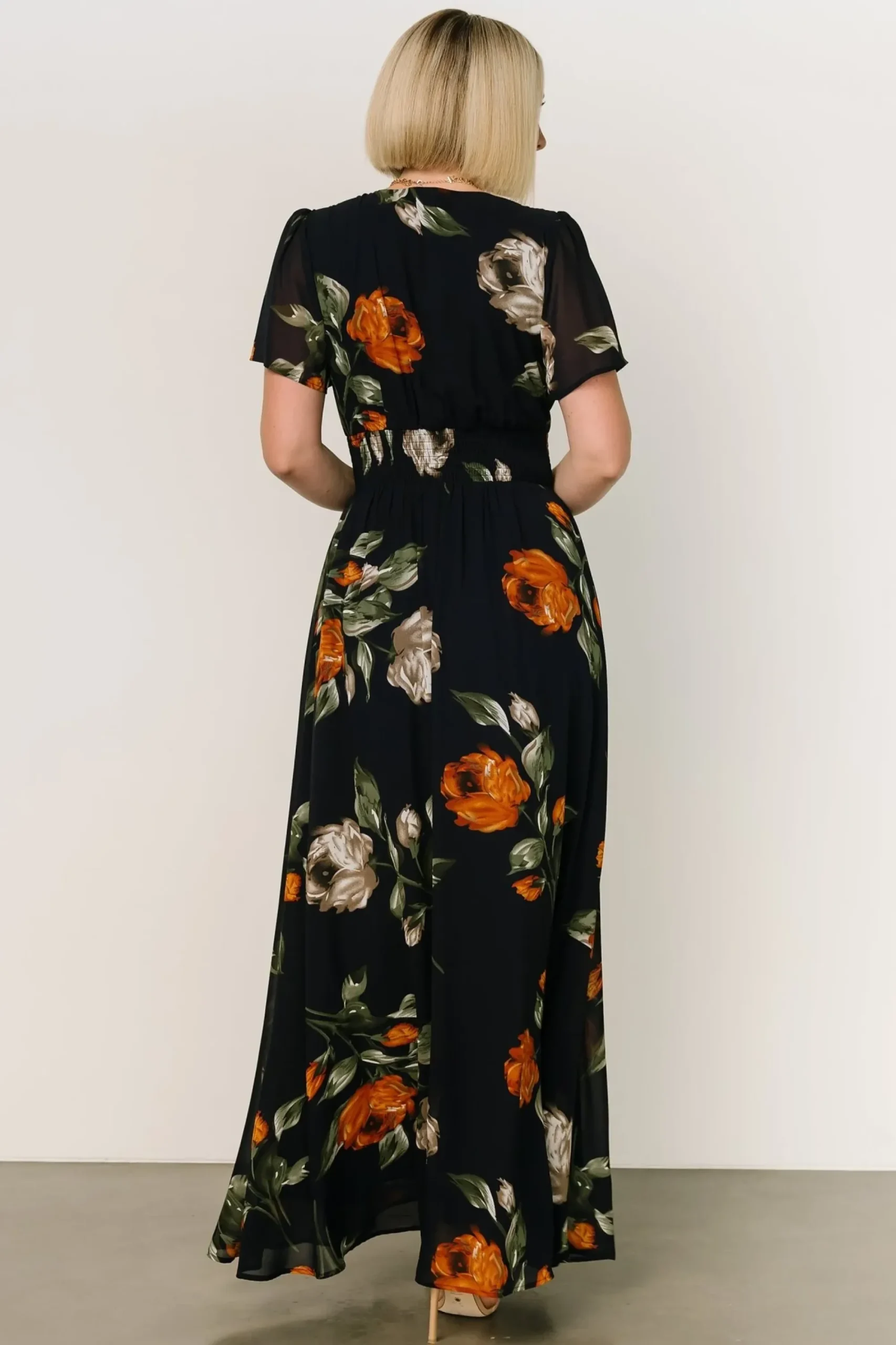 Clearance Baltic Born Birdie Maxi Dress | Midnight Navy Floral