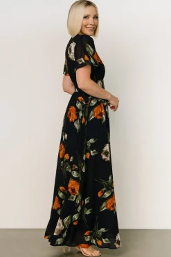 Clearance Baltic Born Birdie Maxi Dress | Midnight Navy Floral