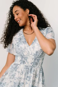 Discount Baltic Born Birdie Maxi Dress | Off White + Blue