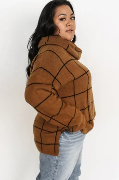 Fashion Baltic Born Birmingham Funnel Neck Sweater | Brown