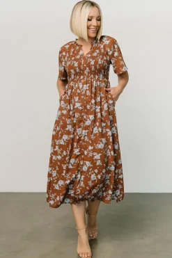 Sale Baltic Born Botega Midi Dress | Brown + Blue