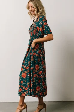 Clearance Baltic Born Botega Midi Dress | Jade Multi Floral