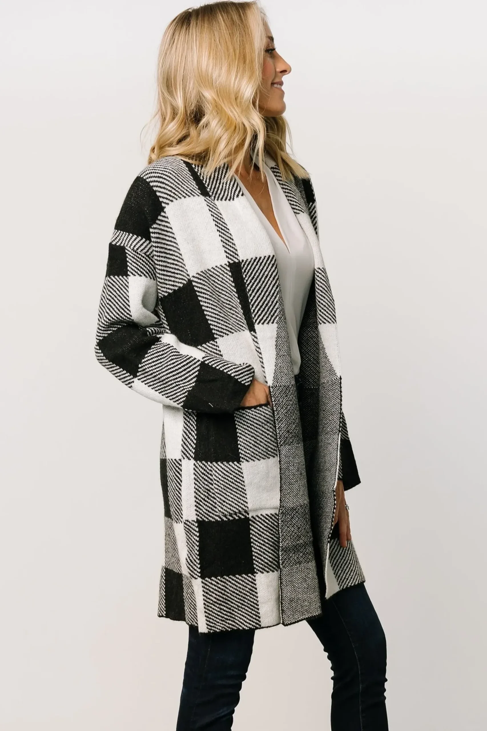 Best Baltic Born Bowen Gingham Cardigan | Black