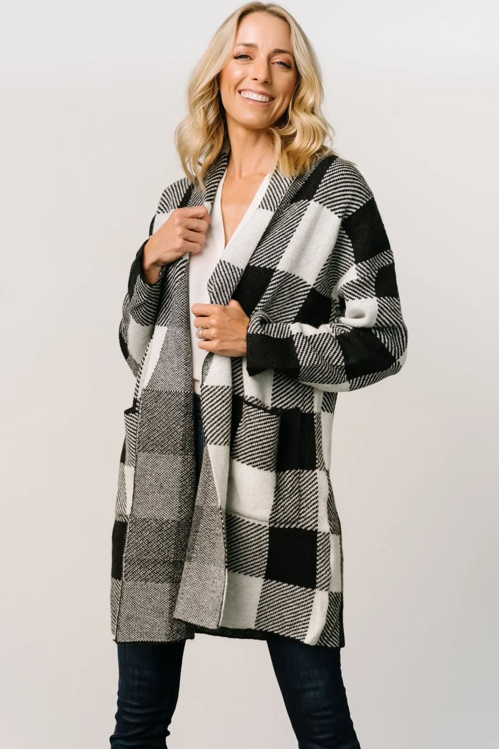 Best Baltic Born Bowen Gingham Cardigan | Black