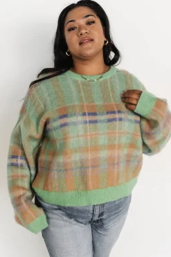 Best Baltic Born Brentridge Plaid Sweater | Green Multi