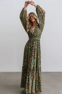 Clearance Baltic Born Bria Maxi Dress | Green Floral