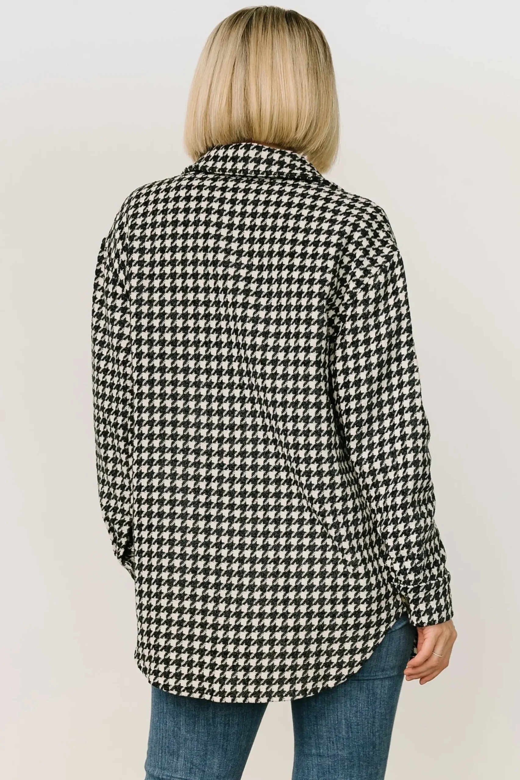 Online Baltic Born Bridger Houndstooth Jacket | Dark Navy + Ivory