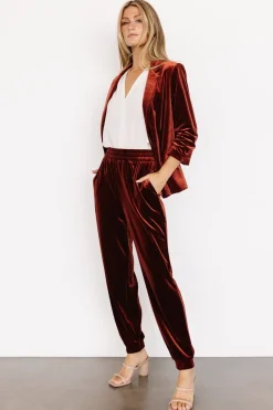 New Baltic Born Brinton Velvet Blazer | Cinnamon