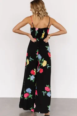 Best Baltic Born Brooklyn Wide Leg Jumpsuit | Black Floral