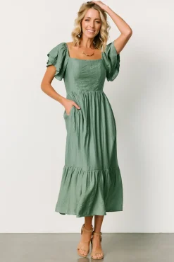 Fashion Baltic Born Buttercup Midi Dress | Dusty Green