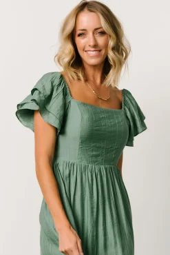 Fashion Baltic Born Buttercup Midi Dress | Dusty Green