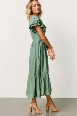 Fashion Baltic Born Buttercup Midi Dress | Dusty Green