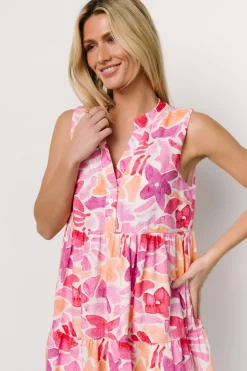 Hot Baltic Born Cami Short Dress | Pink Multi