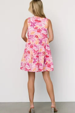 Hot Baltic Born Cami Short Dress | Pink Multi