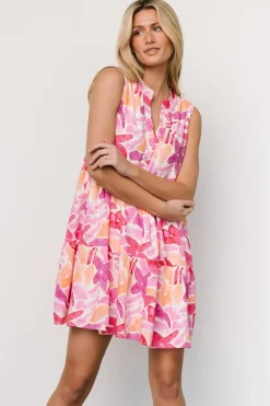 Hot Baltic Born Cami Short Dress | Pink Multi