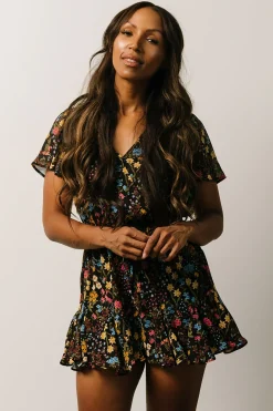 Discount Baltic Born Candy Romper | Black Floral