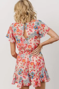 Hot Baltic Born Candy Romper | Pink + Blue Floral