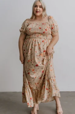 Clearance Baltic Born Capri Smocked Maxi Dress | Golden Print