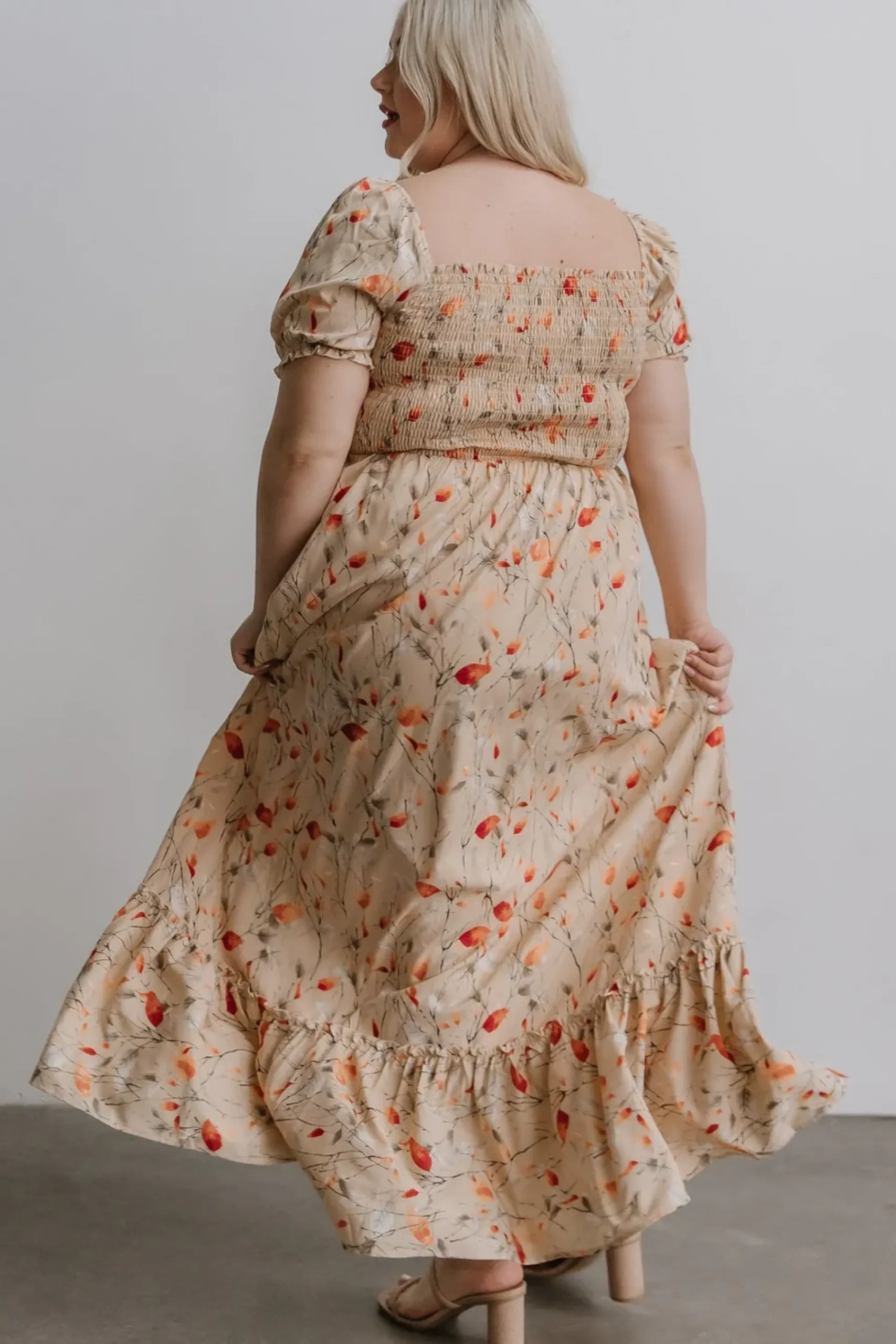 Clearance Baltic Born Capri Smocked Maxi Dress | Golden Print