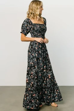 Hot Baltic Born Capri Smocked Maxi Dress | Midnight Floral