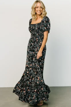 Hot Baltic Born Capri Smocked Maxi Dress | Midnight Floral