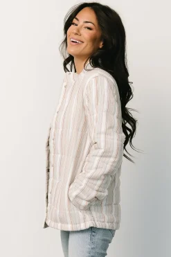 Outlet Baltic Born Carlton Quilted Jacket | Multi Stripe