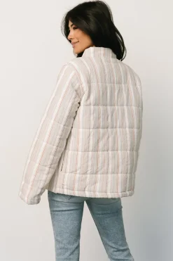 Outlet Baltic Born Carlton Quilted Jacket | Multi Stripe