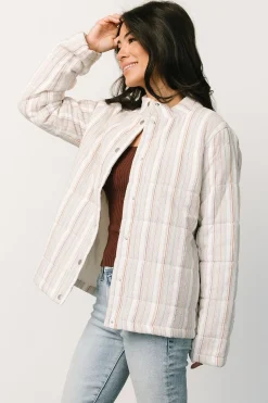 Outlet Baltic Born Carlton Quilted Jacket | Multi Stripe