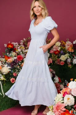 Outlet Baltic Born Carrington Maxi Dress | Light Blue