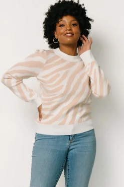 Outlet Baltic Born Carter Sweater | Oatmeal Print