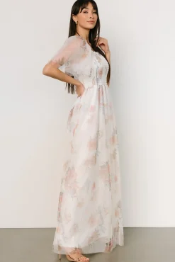 Discount Baltic Born Cassandra Tulle Maxi Dress | White Multi