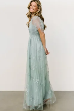 Sale Baltic Born Cassandra Tulle Maxi Dress | Sage Sparkle