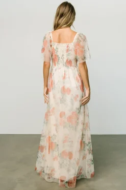 Hot Baltic Born Cassandra Tulle Maxi Dress | Buttercream Floral