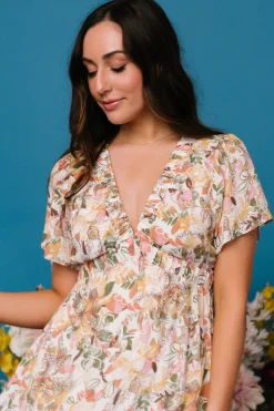 Discount Baltic Born Cassie Short Sleeve Dress | Multi Floral
