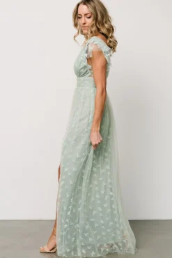 Outlet Baltic Born Caterina Tulle Maxi Dress | Sage