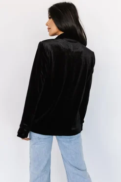 Discount Baltic Born Centennial Velvet Blazer | Black