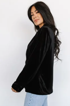 Discount Baltic Born Centennial Velvet Blazer | Black