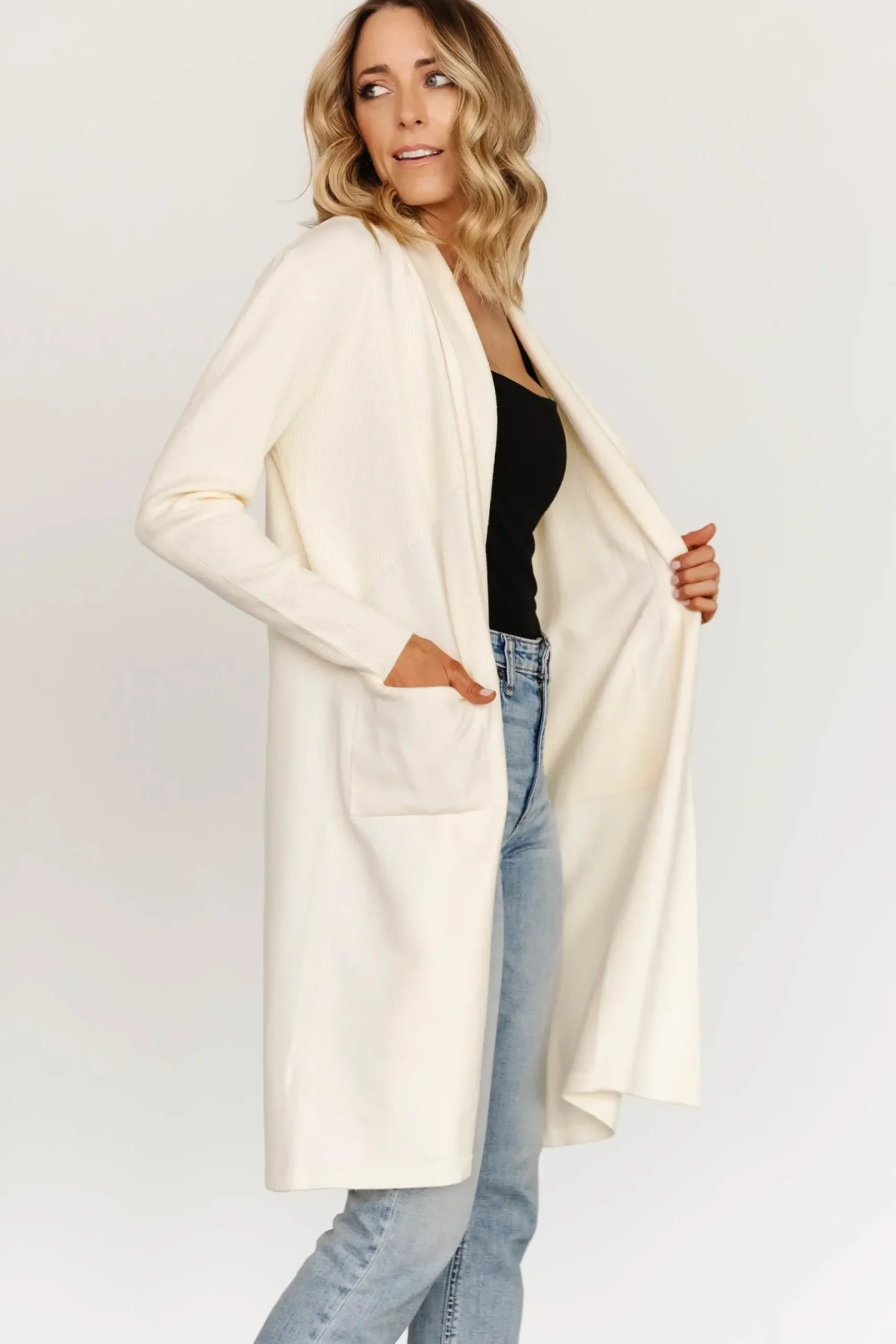 New Baltic Born Central Park Cardigan | Ivory