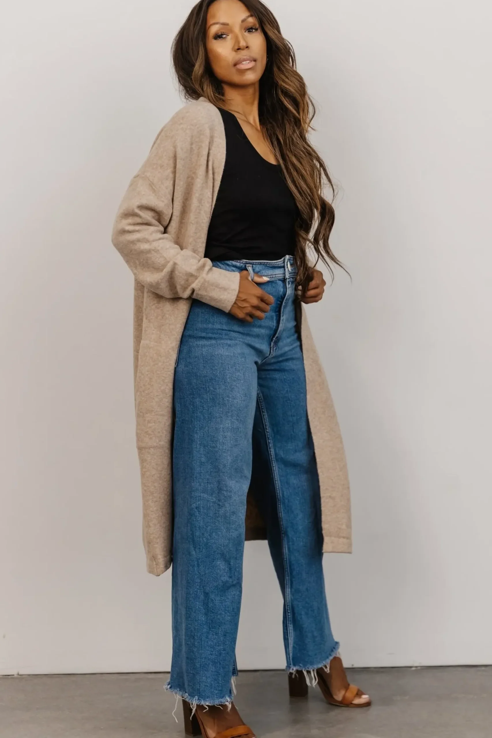 Hot Baltic Born Claire Cardigan | Taupe