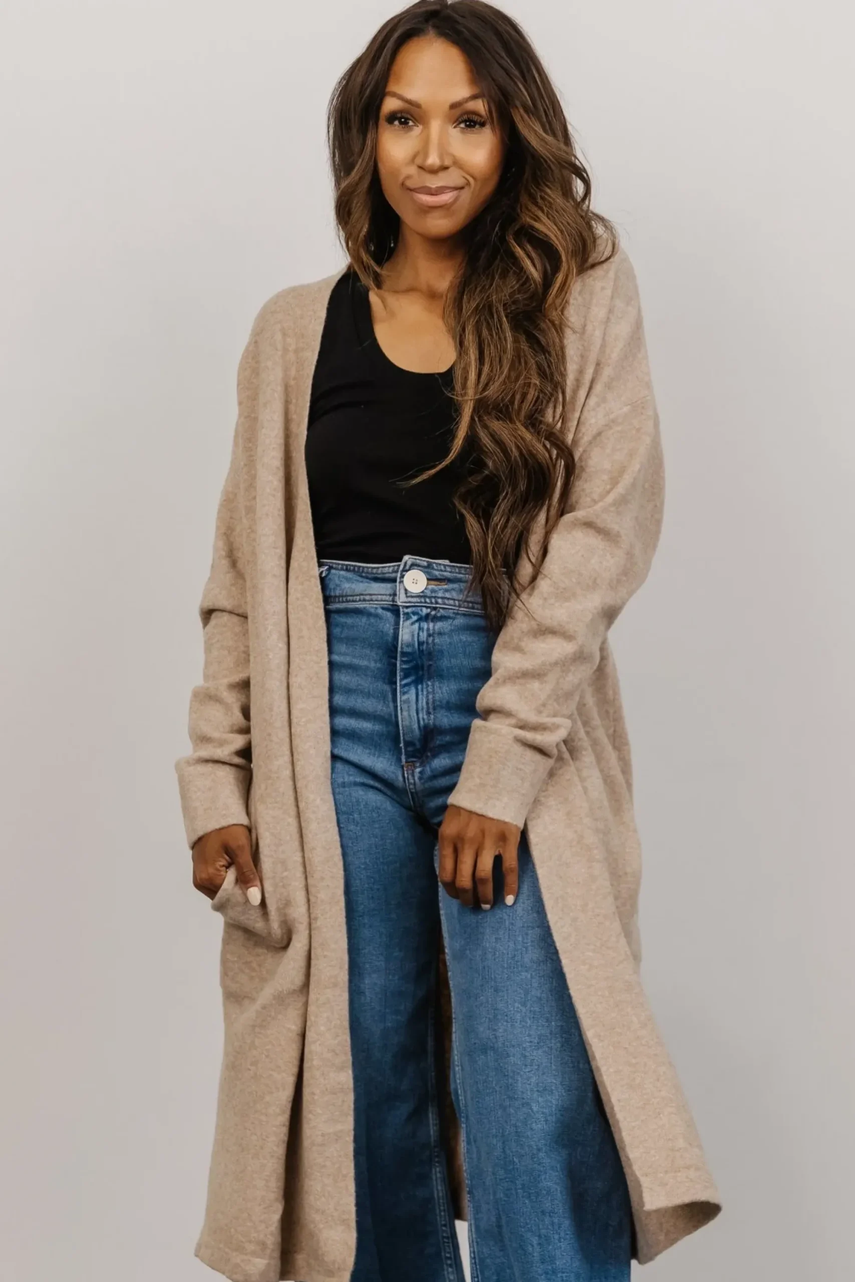 Hot Baltic Born Claire Cardigan | Taupe