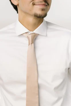 Sale Baltic Born Classic Satin Tie | Champagne