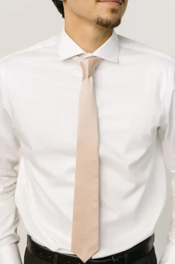 Sale Baltic Born Classic Satin Tie | Champagne