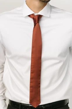 Online Baltic Born Classic Satin Tie | Cinnamon