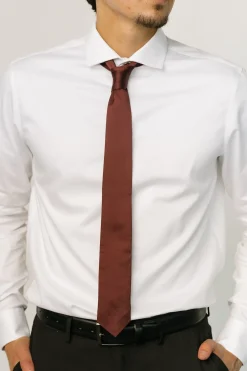 Outlet Baltic Born Classic Satin Tie | Dark Clove