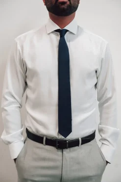 Fashion Baltic Born Classic Satin Tie | Navy