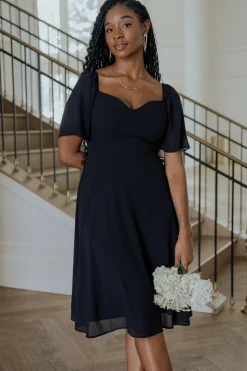 Fashion Baltic Born Colette Sweetheart Midi Dress | Black