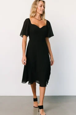 Fashion Baltic Born Colette Sweetheart Midi Dress | Black